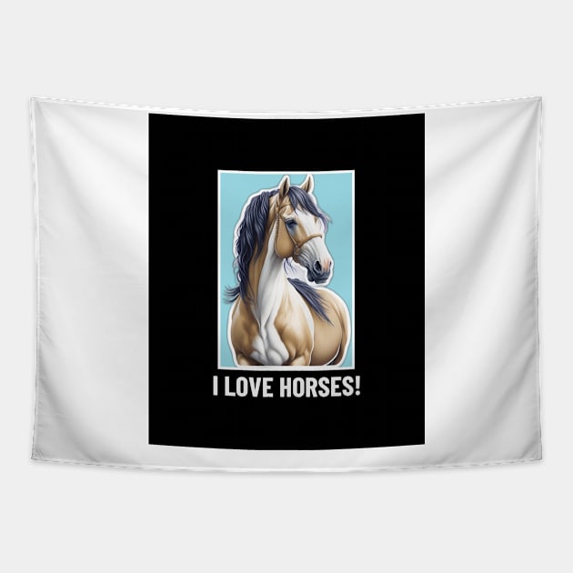 Horse Lover Tapestry by VisionDesigner