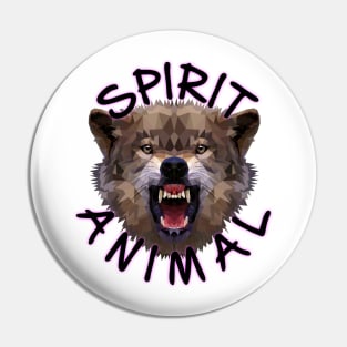 Spirit Animal Wolf Pin