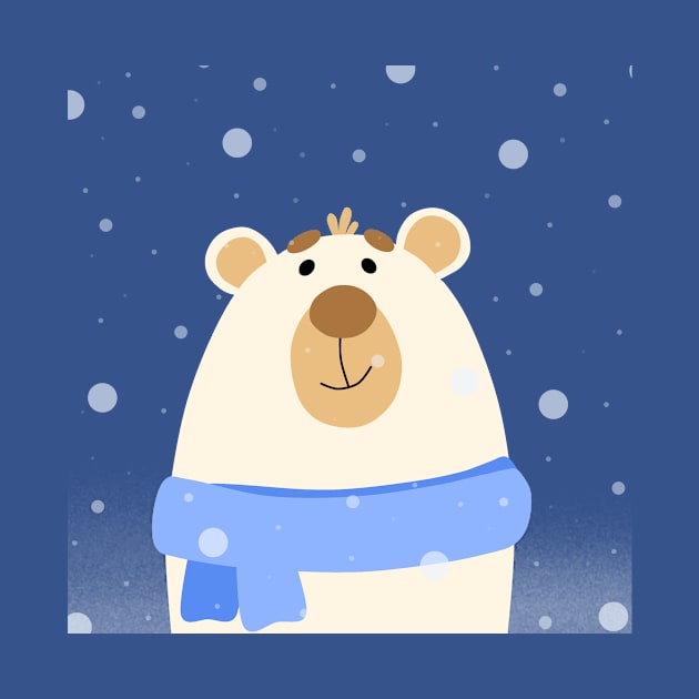 Bear and blue snow by ir`17