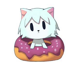 Cat In Donut-Donut Cat T-Shirt