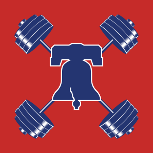 Phillies Phightins Barbell Gym - Blue T-Shirt