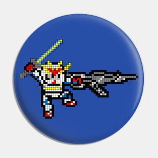 8 Bit Gundam Pin