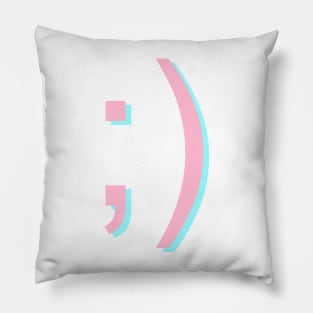 Winky Face Emoji - ;) Pillow