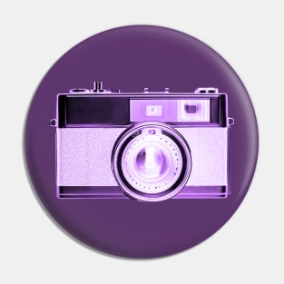 Purple/Violet - Vintage 1960s Rangefinder Camera Pin