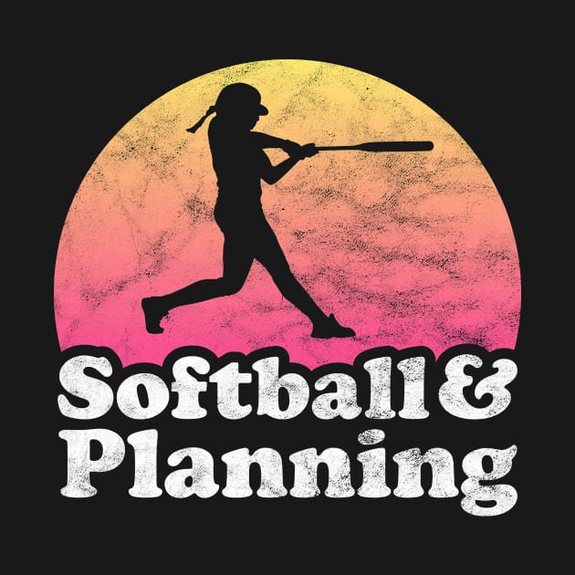 Softball and Planning Gift for Softball Players Fans and Coaches by JKFDesigns