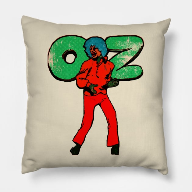 Oz Magazine Jagger Pillow by HAPPY TRIP PRESS