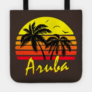 Aruba Retro Sunset Tote