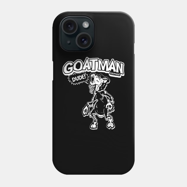 Crypties! Goat Man Phone Case by crowjandesigns