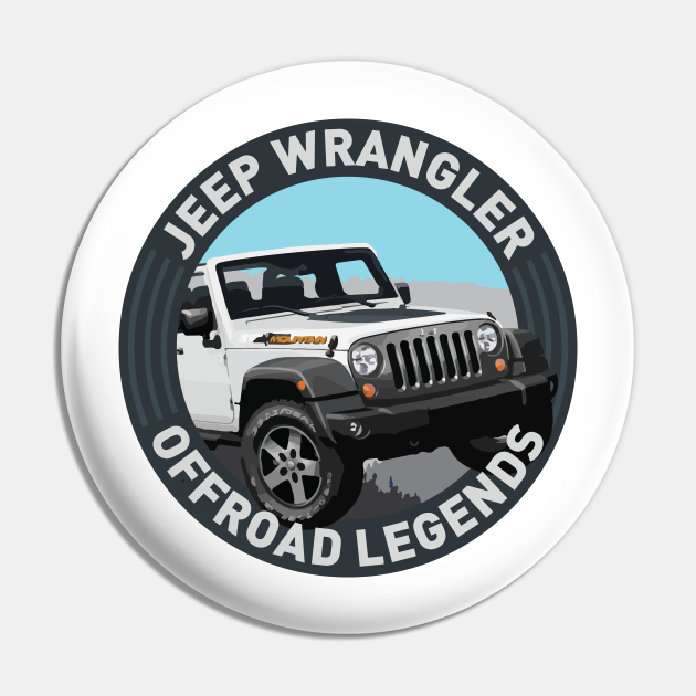 4x4 Offroad Legends Jeep Wrangler Mountain Jeep Wrangler Pin