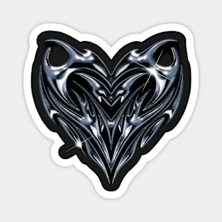 Flame Heart Love Tribal Love Graphic Magnet