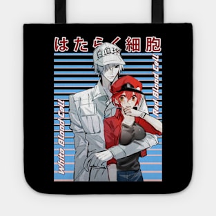 Classic Photo White & Red Blood Cell Comedy Japanese Anime Tote