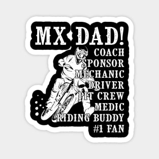 Motocross Mx Dad Riding Buddy Fathers Day Gift Magnet