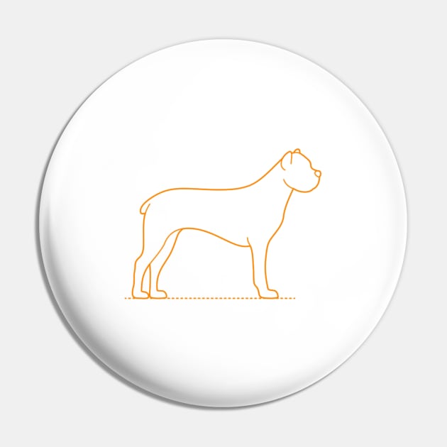 Mastiff Pin by Hand-drawn