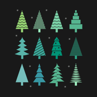 Christmas Trees patterns T-Shirt