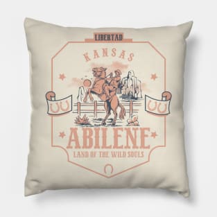 Abilene Kansas wild west town Pillow