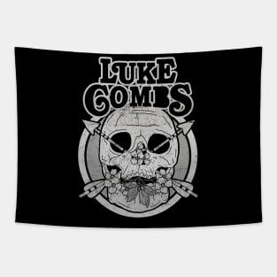 Vintage Skull Luke Combs Tapestry