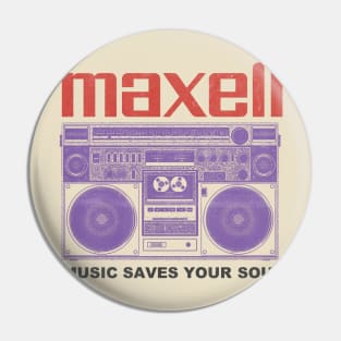 vintage retro 80s maxell Pin