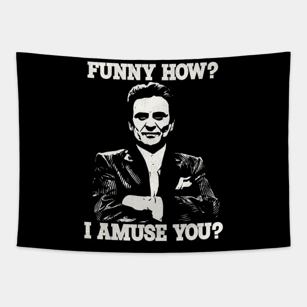 Funny How? Tommy DeVito Goodfellas Quote Tapestry by darklordpug