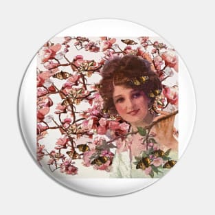 Victorian Peek A Boo Garden Beauty Pin