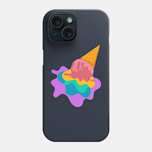 Rainbow ice cream Phone Case