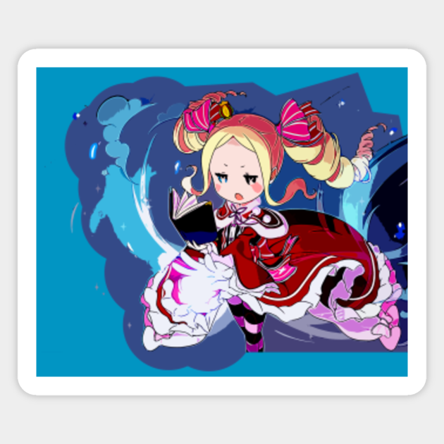 Beatrice Re Zero Png Beatrice Re Zero Kara Hajimeru Isekai Seikatsu Sticker Teepublic teepublic