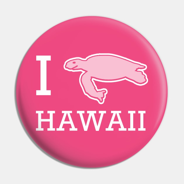 Honu Tide - I Love Hawaii Sea Turtle Pin by ThisIsFloriduhMan