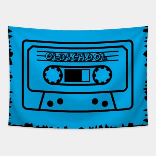 OLDSCHOOL CASSETTE TAPE BIRTHDAY GIFT SHIRT BLACK 69 Tapestry