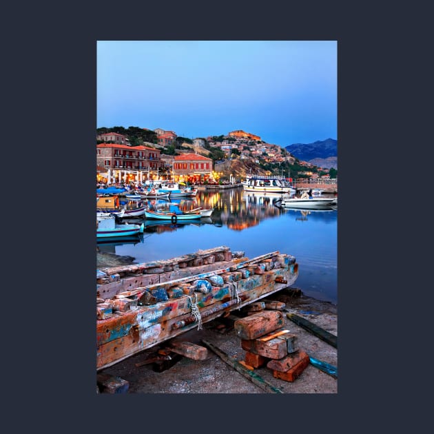 The port of Molyvos town - Lesvos island by Cretense72