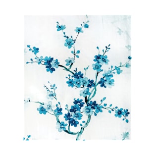 Blue floral pattern T-Shirt