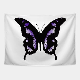 Beautiful purple and white butterfly Tapestry