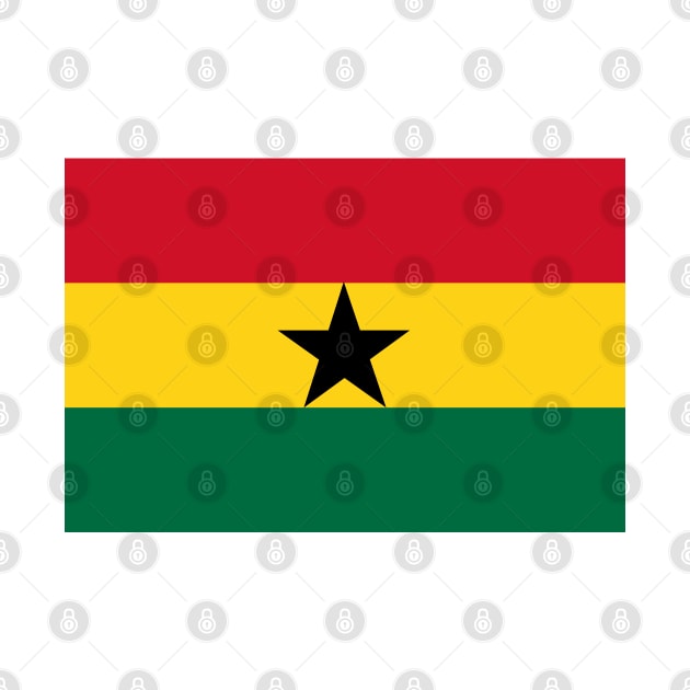 Flag of Ghana by COUNTRY FLAGS