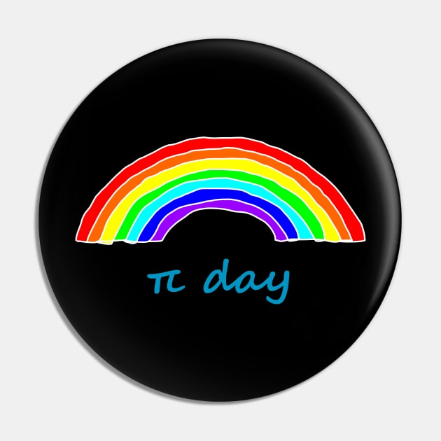 Rainbow Pi Day Pin by ellenhenryart