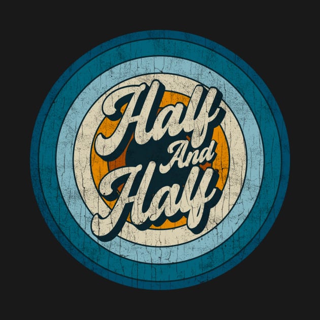 Half and Half - Retro Circle Vintage by Skeletownn