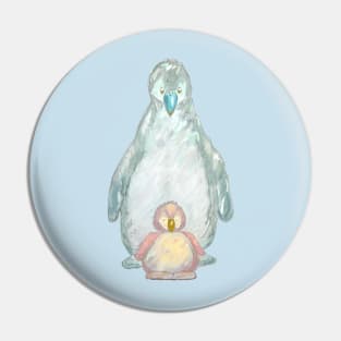 Cute baby penguin with Mommy/daddy penguin. Pin