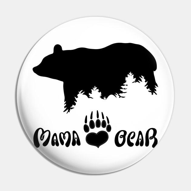 Mama Bear Pin by Work Memes