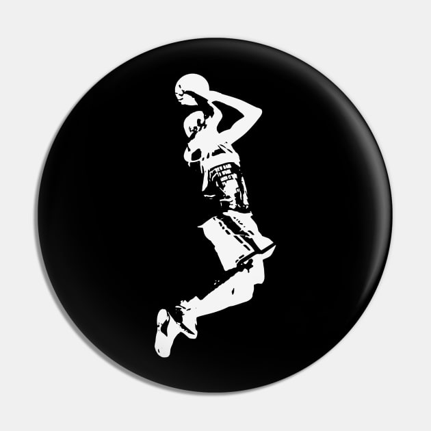 Basketball Player Slam Dunk Pin by Foxxy Merch