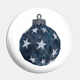 Bauble - Blue stars Pin