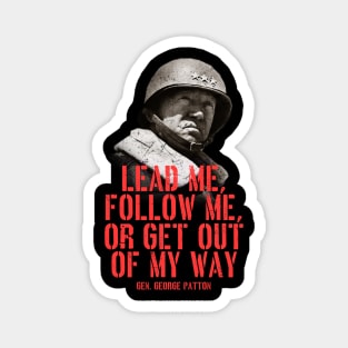 WW2 General George Patton Quote Magnet