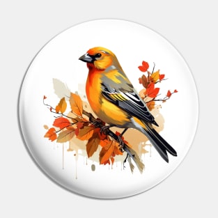 Finch Bird Pin