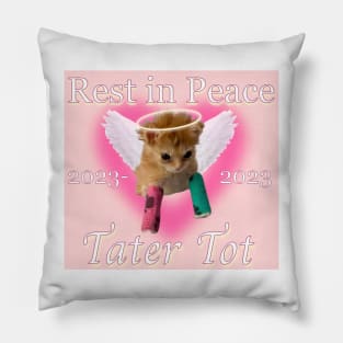 Rest in Peace Tater Tot Angel Pillow