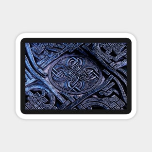 Artistic Anglo-Saxon Design Pattern Magnet