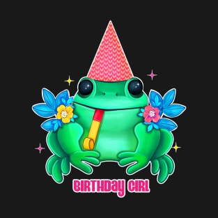 Birthday girl cute frog T-Shirt