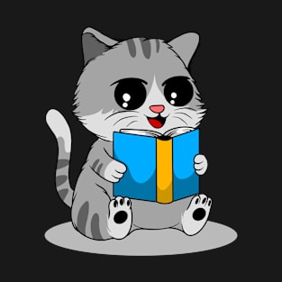 Bookworm Whiskers: Cat-Inspired Reading Book T-Shirt