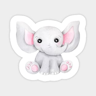 Cute Baby Elephant Magnet