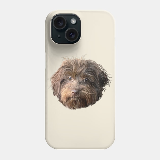 Havanese Dog Portrait Phone Case by Art by Deborah Camp