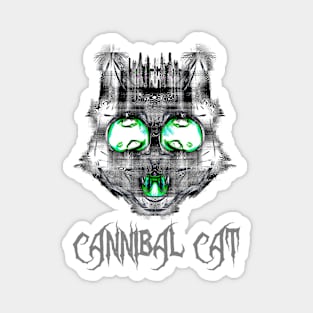 Cannibal Cat Green Cataracts Magnet