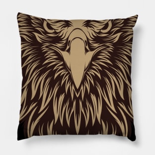 Vintage Roughed Eagle Pillow