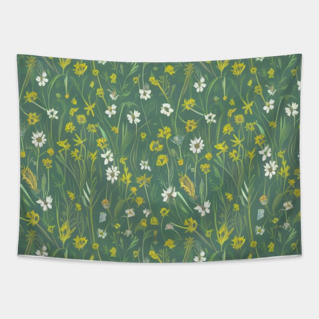 Wildflowers Tapestry by Medkas 
