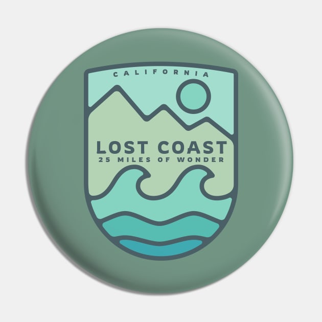 Lost Coast- 25 Miles of Wonder Pin by Spatium Natura