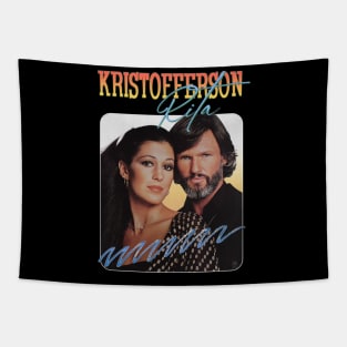 Vintage Aesthetic Kris Kristofferson & Rita 1980s Tapestry